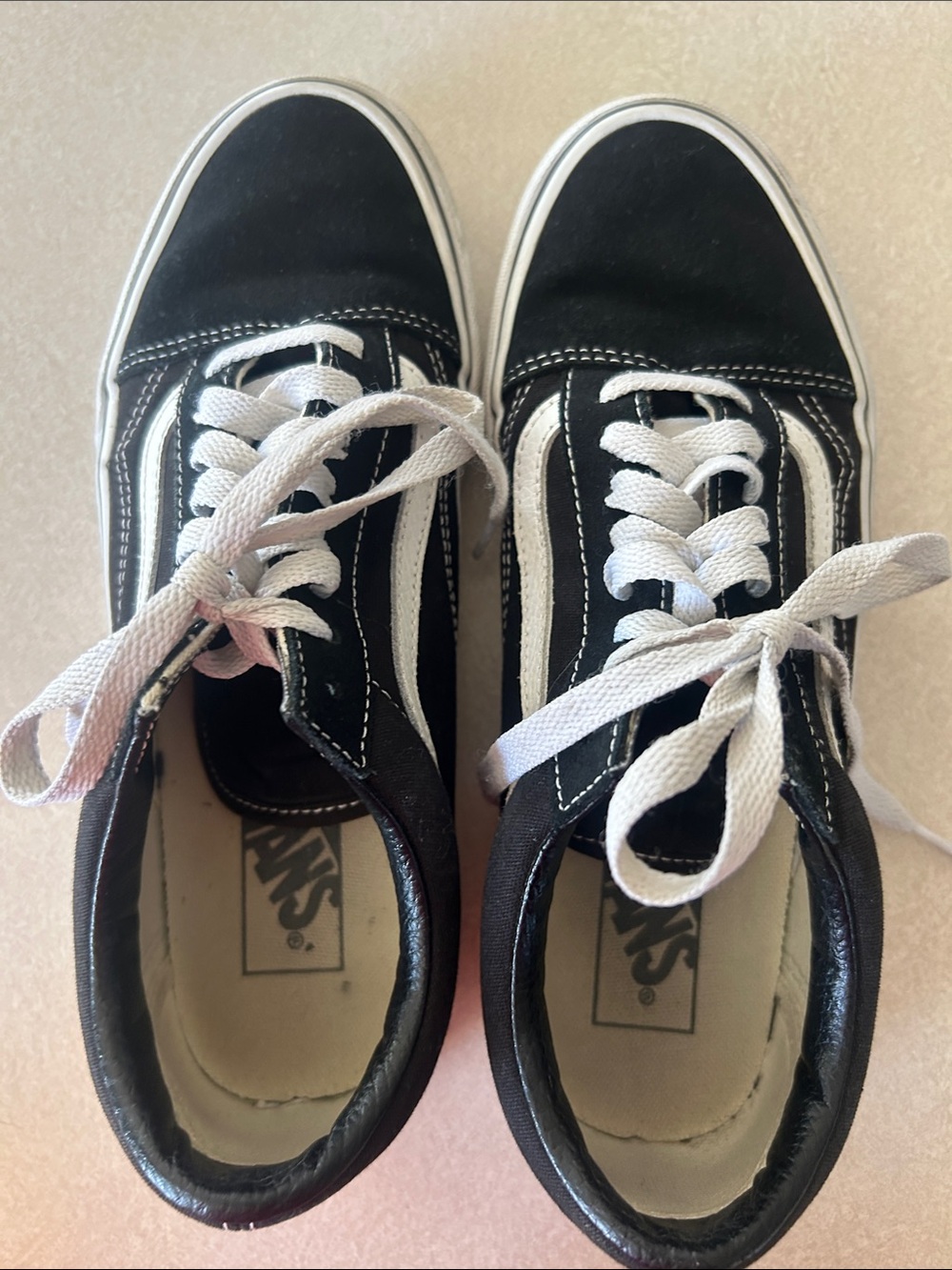Vans Black and White Low-Top Sneakers